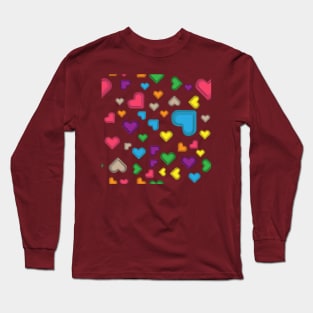 impossible colorful heart Long Sleeve T-Shirt